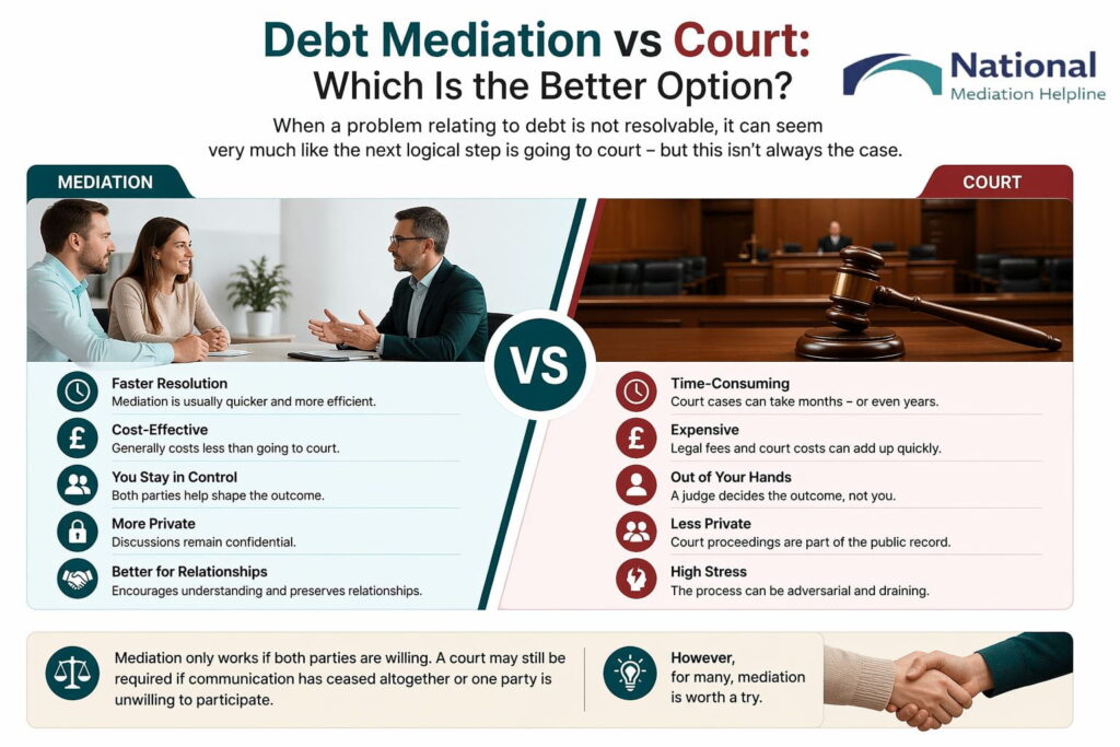 Debt Mediation vs Court: Which Is the Better Option Maidenhead