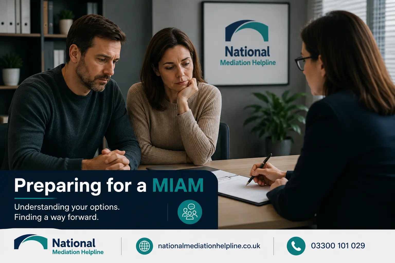 How to prepare for a miam in Maidenhead Preparing for a MIAM. An image explaining how to prepare yourself emotionally and rationally for the first miam appointment
